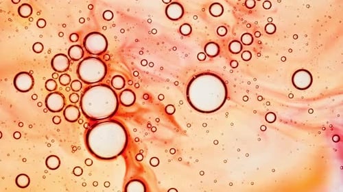 Abstract Colorful Paint Ink Colorful Swirl Texture Background Bubble Cluster Fluid Art Acrylic