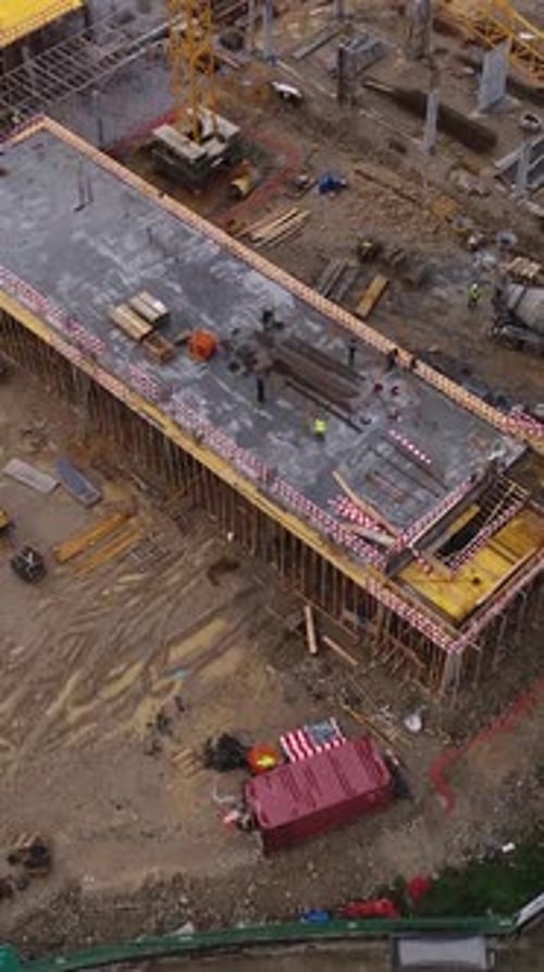 Vertical Video of Construction
