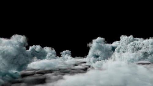 Soft Clouds Animation Transparent Alpha Overlay