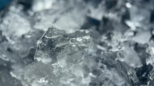 Fondo de superficie de hielo derretido de piezas