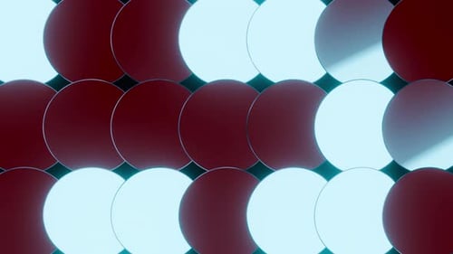 New Round Background Red With Cyan Circles Animation Video Background