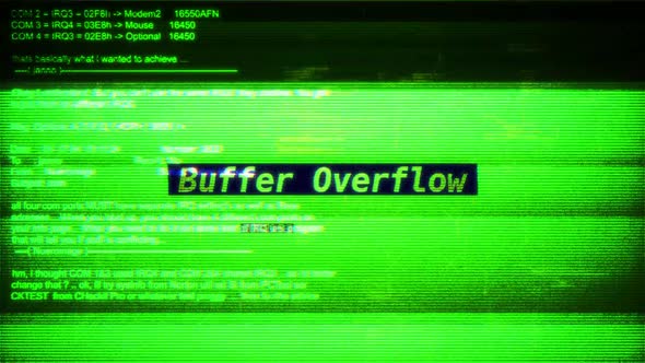 Buffer Overflow On Digital Screen Message On Computer Screens ...