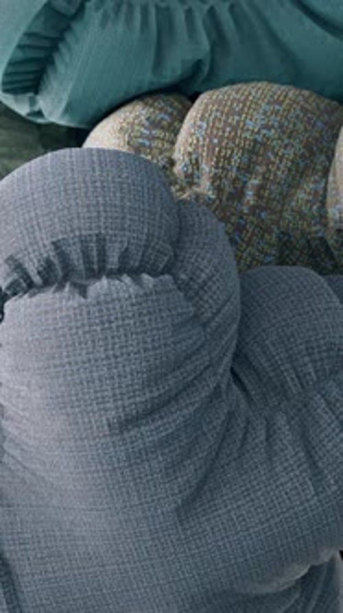 Abstract Fluid Fabric Forms Morphing Seamless Loop Background