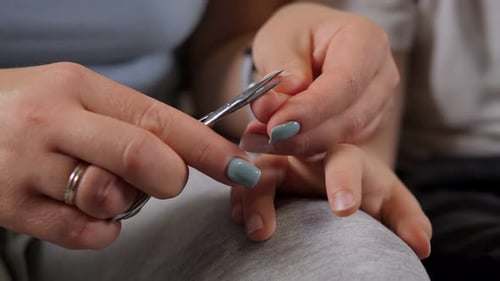 Cutting Child's Nails at Home