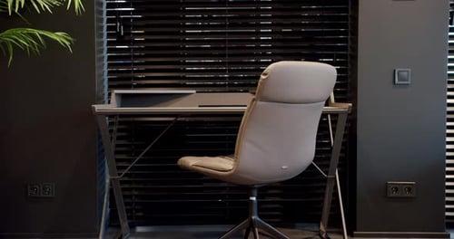 Modern Home Office Interior Design with Desk and Chair