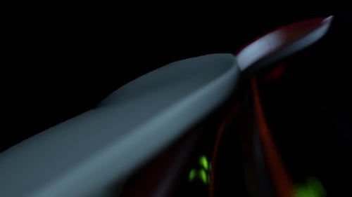Red Wire Network, Die First-Person-Kamera bewegt sich entlang der Kabel