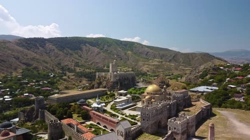 Aerial View of Rabati Fortress in Georgia