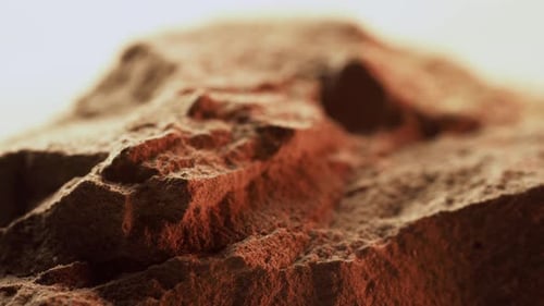 Abstract Terrain with Brown Texture and Dolly Movement