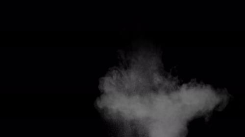 Mojave-Kollektion: Staub prallt von vorne auf und der Rauch verteilt sich nach unten, Aufnahme mit 60 Bildern pro Sekunde