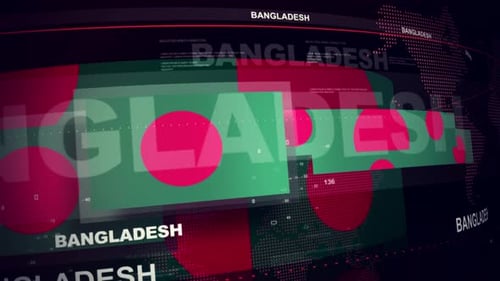 Bangladesh Flag World News Intro