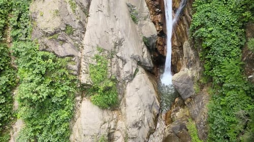 Wasserfall Natur Drohne