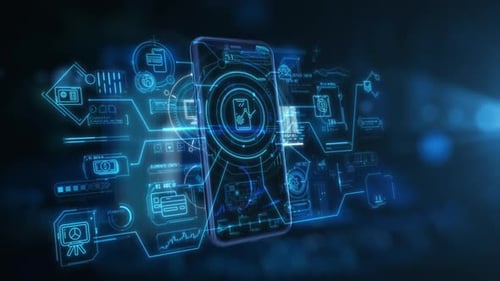 3D Mobile Phone Graphics with Statistical Overlays