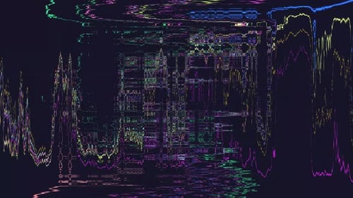 Glitch Datamoshing Abstract Background