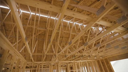 New Home Wooden Frame Construction
