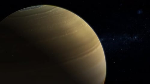 3d Saturn Planet View Star Space