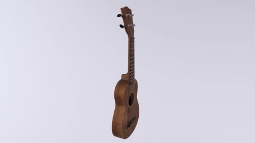 Guitar 3d object rotating loop