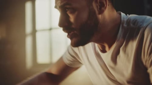 Intense exercise on stationary bike