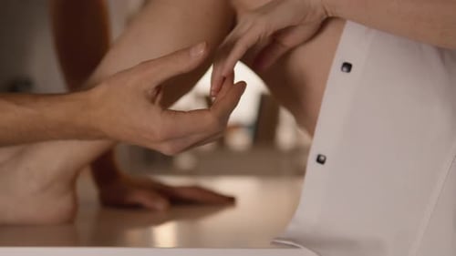 Man Receiving Therapeutic Hand Massage