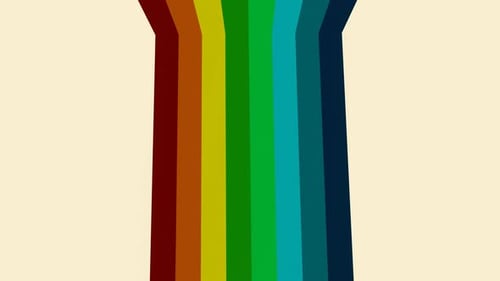 Retro Vintage Stripes Background Vj Loop In 4K