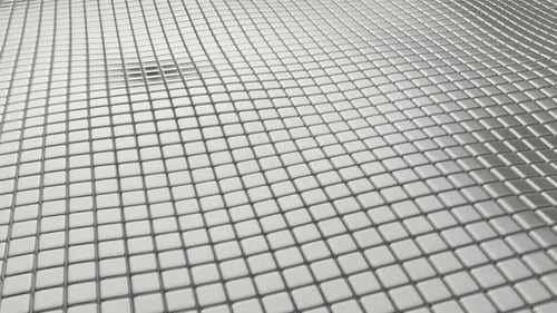 Luxury Background with a Floating Field of Silver Cubes, Figures, 3D Render, Reflection, Exclusive