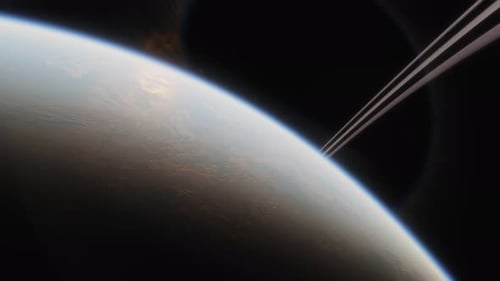 Außerirdischer Exoplanet in einem anderen Sonnensystem