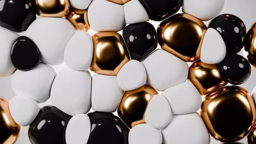 Dynamic Abstract Fluid Spheres Background Animation