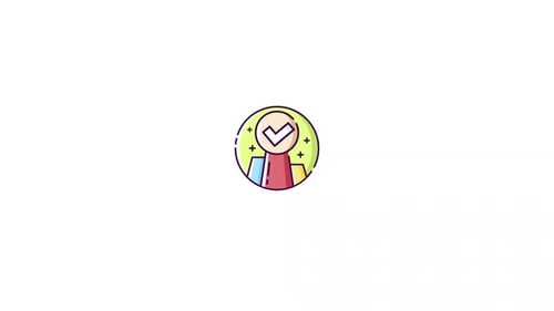 Animated Checkmark User Profile Icon