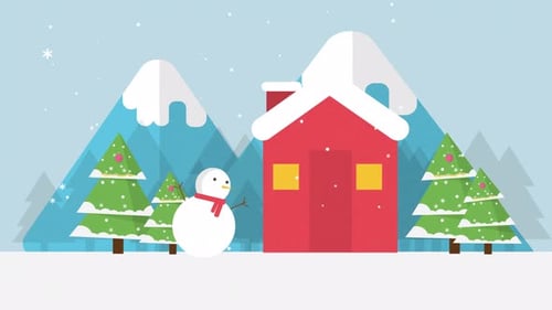 Animação de fundo de inverno