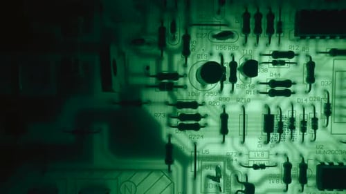 Electronic PCB Printed Circuit Board Digital Abstract Background Electrical Scheme Technology