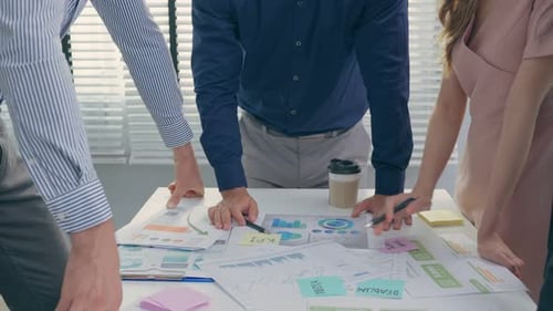 Close up hands group of businessman and woman people meeting in office.