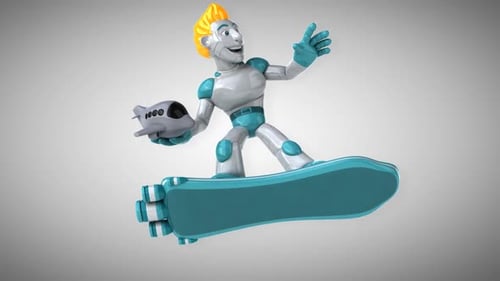 Robotersurfen - 3D-Animation