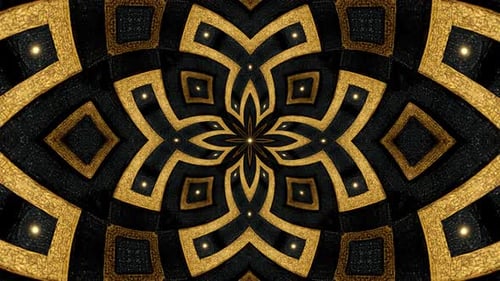 Luxury Gold Geometric Pattern Background Seamless Loop