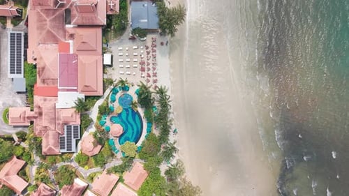 Tropical Resort By the Turquoise Ocean in Thailand