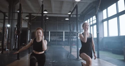 Women Working Out at Gym