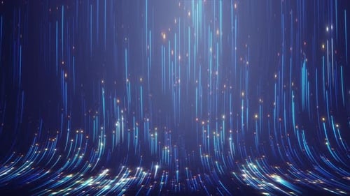 Concept de flux de données volumineux et d'intelligence artificielle.