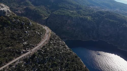 Scenic Coastal Mountain Road in Turkey Mountain Road Through Turkey Stunning Coastal Landscape