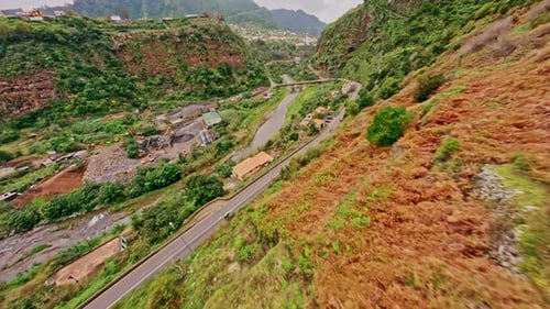 Firstperson View Experience In A Lush Valley