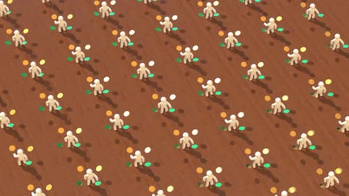 Marché des changes de la blockchain - Animation 3D