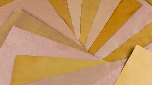 Abstract Fan of Tan and Brown Papers