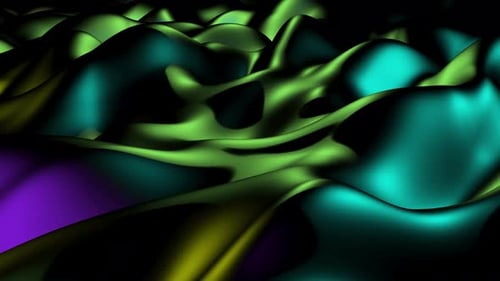 Intro graphique futuriste Black Wave Gradient Liquid Loop Futuristic Motion Loop
