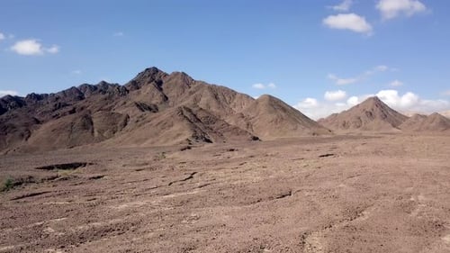 Dry desert landscape, Aerial view