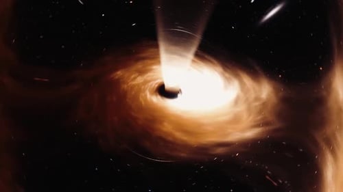 Abstract Swirling Black Hole with Accretion Disk and Energy Jet
