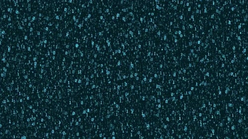 Digital binary code background. random computer binary code motion background.