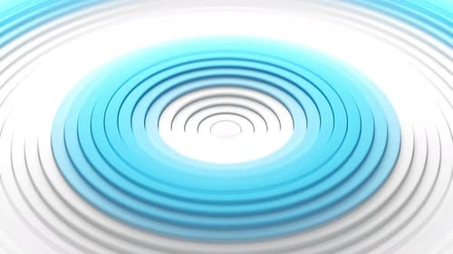Circular Blinds Oscillation with Color Waves with Shallow DOF Minimal Clean Corporate Background 3D