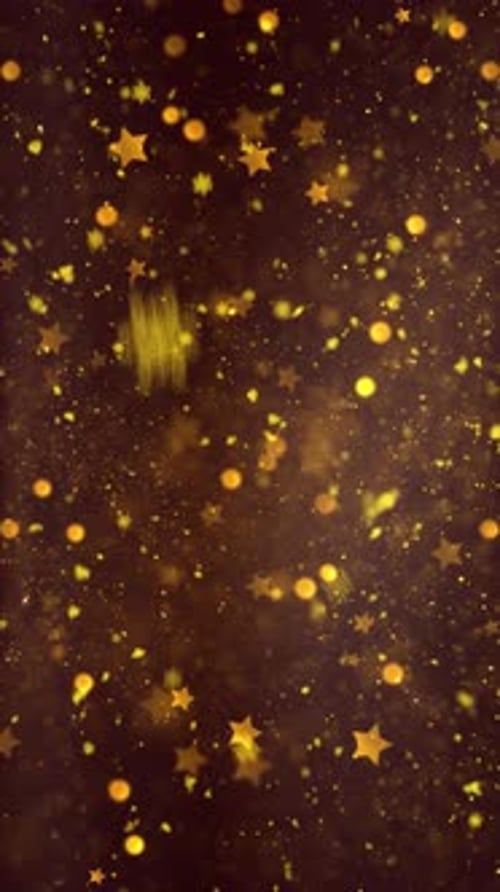 Christmas Snow And Snowflakes Stars Background 15 - Vertical Video