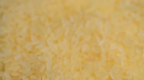 Raw Rice in Closeup