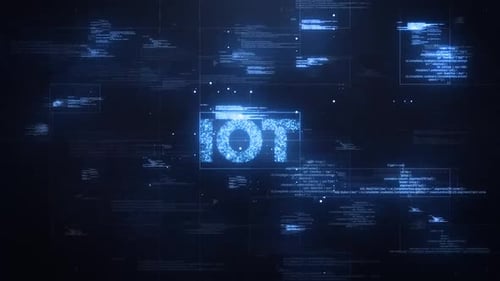 Futuristic Digital Code Data Text Reveal Animation