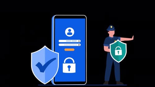 Internet Security Or Information Privacy Alpha Channel 4K