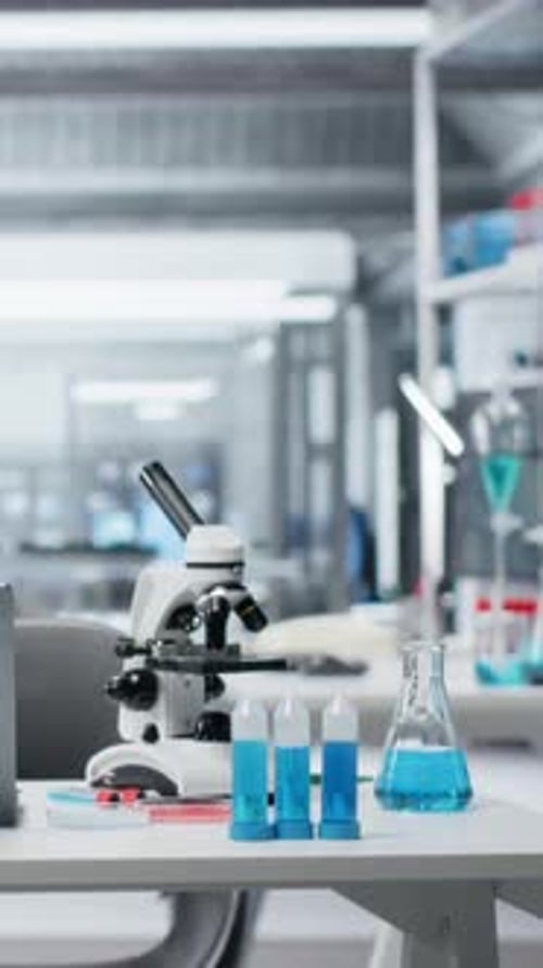 Microscope and Lab Equipment in Modern Research Facility