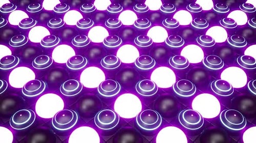 Striped Hemispheres Tile Background Vj Loop